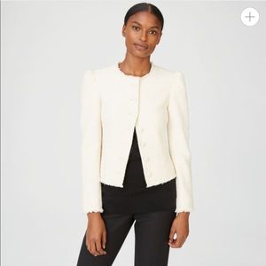 Club Monaco Tweed Milah Jacket IVORY